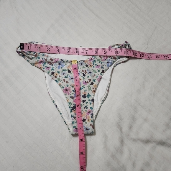 O'neill Shimmery Maggie Ditsy Kaanapali Bottom Medium Coverage Bikini Small - Picture 3 of 7